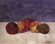 Max Buri Stilleben mit Apfeln und Birne Spain oil painting artist